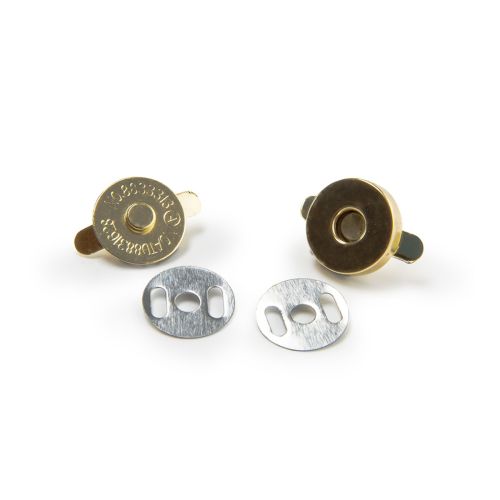 Magnetverschluss Tasche gold / Durchmesser 18mm