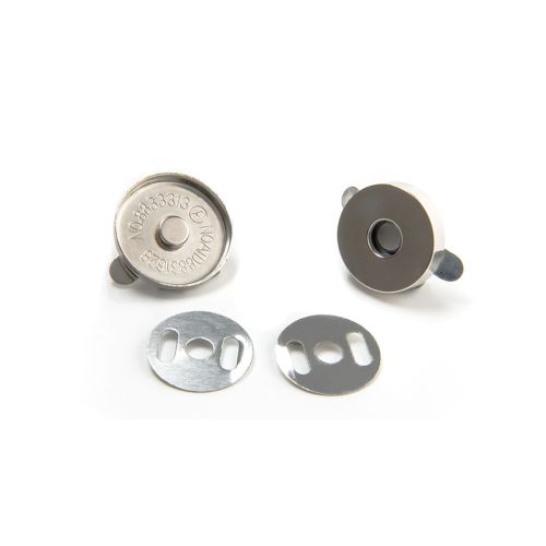 Magnetverschluss Tasche silber / Durchmesser 18mm