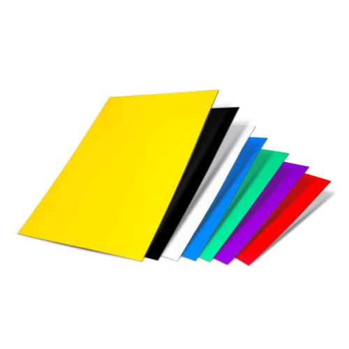 Farbige Magnetfolie DIN A4 Format zum Beschriften und Zuschneiden, 297x210 mm